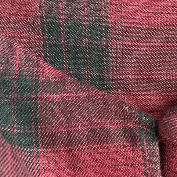 NWT Revolve superdown BY THE WAY Flannel Puff Sleeve top - Picture 4 of 6